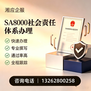 济南SA8000社会责任体系认证服务